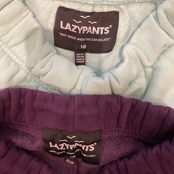 2 lazy pants dark purple and turquoise - Picture 2 of 6